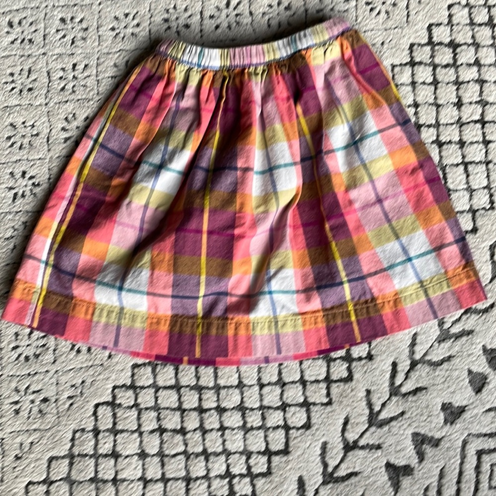 Tea Brand kids plaid flannel skirt size 6